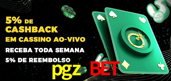 Promoções do cassino ao Vivo pgz bet